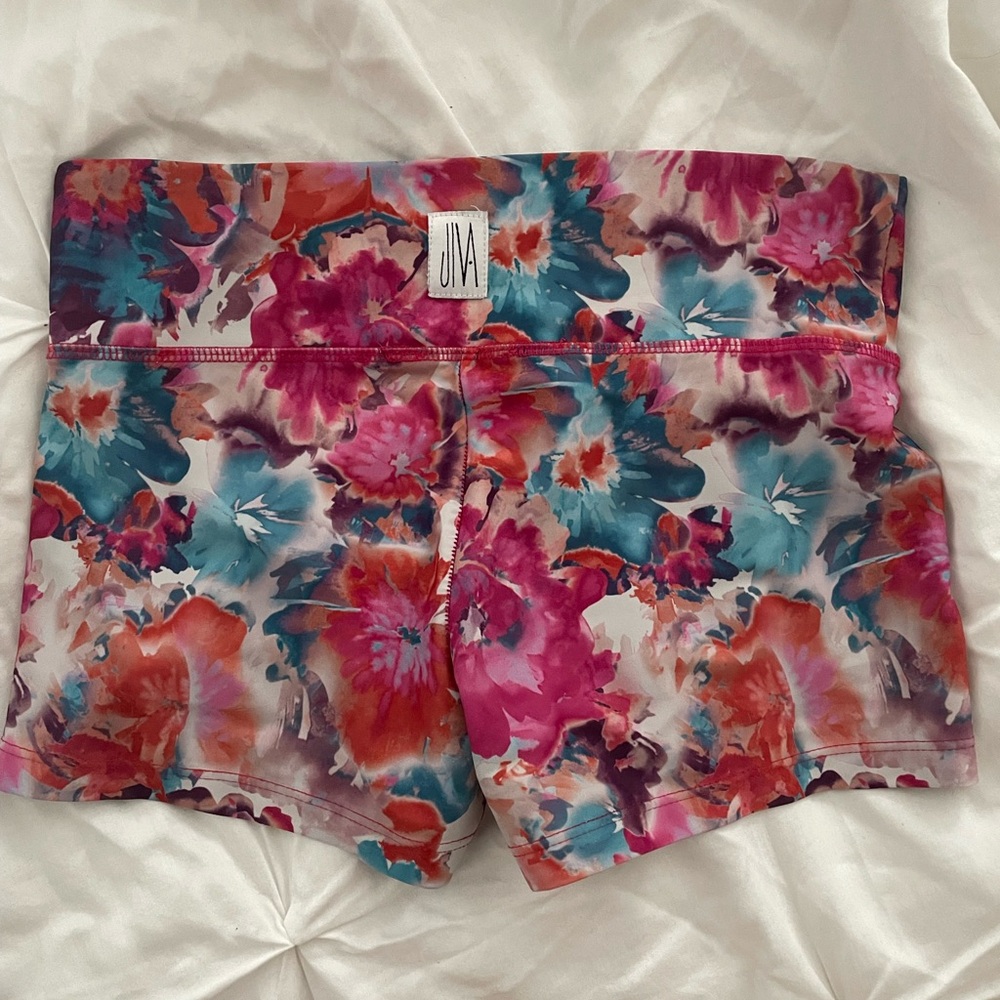 EUC Jiva Hot Yoga Shorts Sz M - Picture 2 of 3